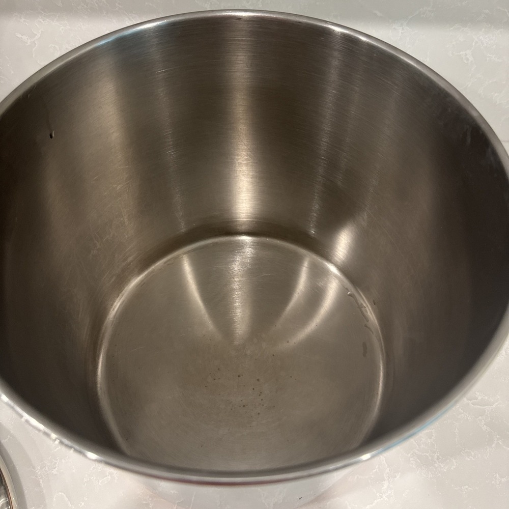 Revere Ware 12 Qt Stock Pot with Lid 1801 Copper Bottom Clinton IL USA With Lid - Picture 4 of 10